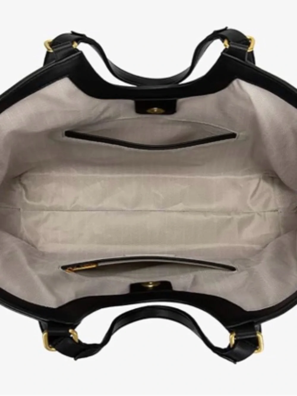 Large Black Leather WranglerTote Bag
